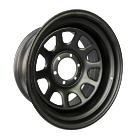 Roda Aro 17 Daytona Black 17x9 6x139 Offset -25 Troller Toyota Bandeirante Hilux SW4 S10 L200 Triton Engesa Ranger
