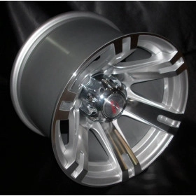 Roda Fortwheel em Liga Leve 15x10 5 Furos de 139,7 Prata / Diamantada para Willys, F-1000, Suzuki, Niva, Vitara, Rural e F-75