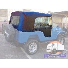 Capota pissoletro preta semi nova  Jeep CJ5 produto de mostruário  Montado apenas uma vez no veículo