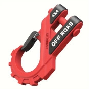 Gancho para Reboque de 3/8 Ultra resistente - Capacidade 20 Toneladas - Compatível com Cabo de Kevlar e Aço - Vermelho