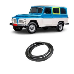 Rural Willys Borracha do Vidro da Janela Lateral Corrediça