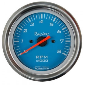 Contagiro, Tacômetro DIESEL 8000 rpm  com ajuste Universal  ø=100mm Azul  (W41.054R)