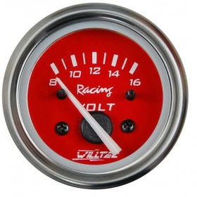 Voltímetro8 -16V ø=60mm Vermelho (W22.074R)