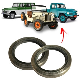 Retentor do Cubo de Roda Dianteira para Jeep Willys Rural e F-75 4x4 - Todos os Anos - O Par