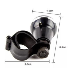 Mini Manopla de Volante / Pomo Giratório Preto ideal para Baliza ou Pessoas com deficiência - Abertura: 35mm