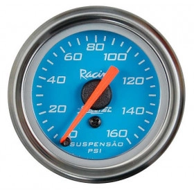 Manômetro Suspensão 0-160 PSI ø=60mm Rosca =Bico 8mm  Azul (W04.451R)