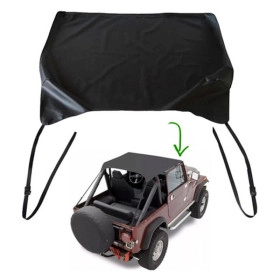 Toldo Preto para Jeep Willys Ford CJ5 / Capota Tipo Bikini 
