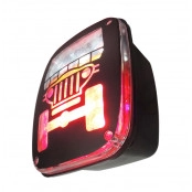 Lanterna Traseira em LED com filme para adaptação em Jeep, Buggy, Carretas, Gaiolas