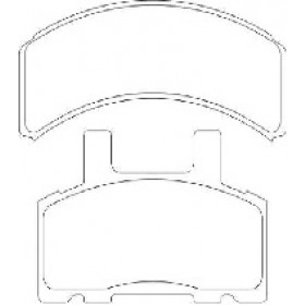 Pastilha de Freio Dianteiro - Dodge Ram -  147,3 x 62,5 x 15,5 / 125,7 x 76,2 x 16,7 - PW 574