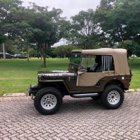 Capota PISSOLETRO  Conversível Bege Iraque p/ Jeep Willys CJ3A de 50 á 52