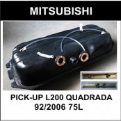 Tanque de combustível em plástico 75 litros para Mitsubishi L 200 modelo (quadrada) 94 à 2003 e modelo GL de 2004 à 2008