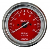 Contagiro, Tacômetro DIESEL 8000 rpm com ajuste Universal  ø=52mm Vermelho (w41.055R)