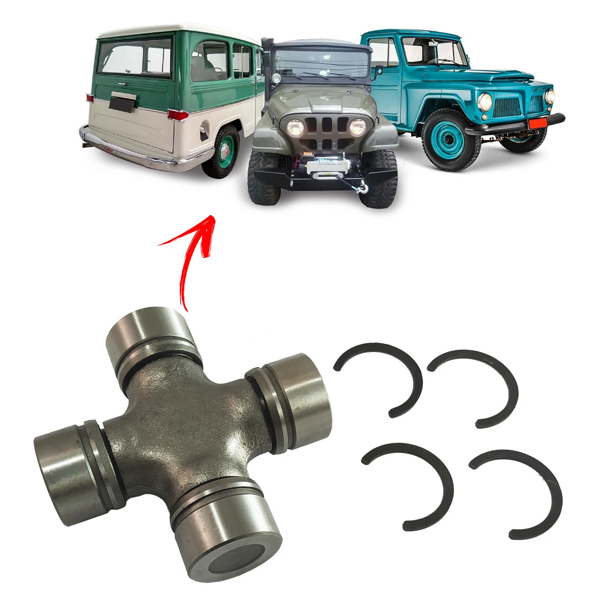 Cardan dianteiro jeep willys (99) foto