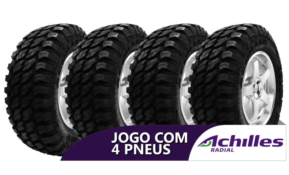 Kit 4 Pneus Achilles Aro 17 305/70R17 Desert Hawk XM/T 124/121Q Ideal para Novo Troller após 2015