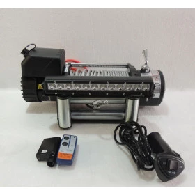 COMBO: Guincho 12.000lbs Elétrico + Dissipador de calor + 2 Controles + Solenoide Blindado + Farol de LED 12 Leds 60w 33