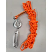 Corda sintética kit com gancho e guia especial  de alumínio para guincho 3000, 4000, 4500