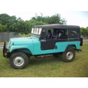 Capota na cor  Preta Fixa p/ Jeep Willys CJ6 "Bernardão" (2 Portas)