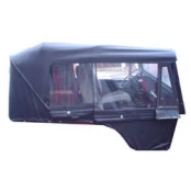 Capota Gaucha Conversível Preta para Jeep Willys CJ3B de 53 à 54