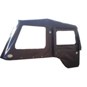 Capota Conversível Atlântida Preta para Jeep Willys CJ3 B de 53 a 54