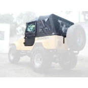 Capota Conversível Atlântida Preta para Willys CJ5  - Muito mais leve para abrir e fechar