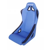 Banco esportivo Concha / Fixo BA11 San Marino em Courvin Azul com Reforço Preto - Adaptável em Todos os Veículos