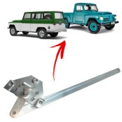 Acionamento da Maçaneta Interna / Comando da Fechadura da Porta para Ford Rural e Pickup F-75 Lado Esquerdo (30175)