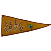 Bandeira para Antena Jeep 1979 (Bandeira Bordada /Bandeira Ano / Bandeira Decorativa para Jeep / 4x4 / Off Road) Ref: 38