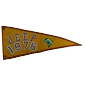 Bandeira para Antena Jeep 1976 (Bandeira Bordada /Bandeira Ano / Bandeira Decorativa para Jeep / 4x4 / Off Road) Ref: 38