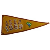 Bandeira para Antena Jeep 1969 (Bandeira Bordada /Bandeira Ano / Bandeira Decorativa para Jeep / 4x4 / Off Road) Ref: 38