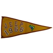 Bandeira para Antena Jeep 1966 (Bandeira Bordada /Bandeira Ano / Bandeira Decorativa para Jeep / 4x4 / Off Road) Ref: 38