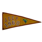 Bandeira para Antena Jeep 1960 (Bandeira Bordada /Bandeira Ano / Bandeira Decorativa para Jeep / 4x4 / Off Road) Ref: 38