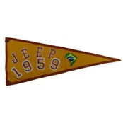 Bandeira para Antena Jeep 1959 (Bandeira Bordada /Bandeira Ano / Bandeira Decorativa para Jeep / 4x4 / Off Road) Ref: 38