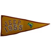 Bandeira decorativa para Jeep ano 1955 bordada