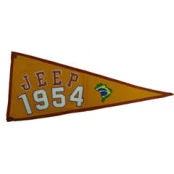 Bandeira para Antena Jeep 1954 (Bandeira Bordada /Bandeira Ano / Bandeira Decorativa para Jeep / 4x4 / Off Road) - Ref: