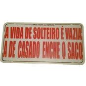 ADESIVO a vida de solteiro é vazia (418)