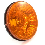 Lanterna Traseira Amarela Randon 12cm p/ adaptação em Carreta / Caminhão Jeep Willys Rural F75 Javali Troller CBT Javali
