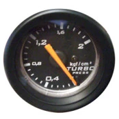 Relogio Pressao do Turbo Fundo Preto Ponteiro Laranja Aro Preto. Para Qualquer Carro a Diesel