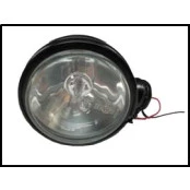 Farol de milha preto sem grade (lente grande)