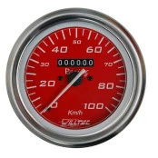 Velocímetro Mecânico 100Km W1,0 ESPORTIVO  ø=100mm  Cabo=1,0 Vermelho  (W92.170R)