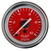 Pressão Óleo 0-10Kg  ø=60mm Rosca = Q Vermelho (W04.113R)