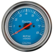 Contagiro, Tacômetro 10000 2/4/6/8cc  com ajuste  ø=52mm Azul  (W40.747R)