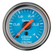 Pressão Combustível 0-4Kg ø=52mm Rosca =Q Azul (W04.377R)