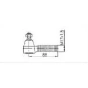 Terminal de direção Rosca Esquerda - Curto - Hilux 4x4 - 97 em Diante (KPT-438)(nº original 45046-39385) 