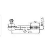 Terminal de direção Rosca Esquerda - Longo - Hilux 4x2 Até 97 (KPT-437)(nº original 45047-39115) 