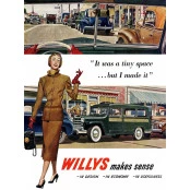 Quadros Decorativos Retro (Imagens Retro) - Tema: Willys Makes a sense It's was a tiny - Ref: 7110/SA
