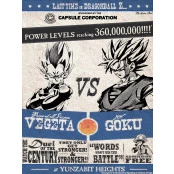 Quadros Decorativos Retro (Imagens Retro) - Tema:Luta Vegeta x Goku - Ref: 7097/SA