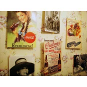 Quadros Decorativos Retro (Imagens Retro) - Tema: Quadros Antigos Propagandas - Ref: 7079/SA