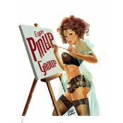 Quadros Decorativos Retro (Imagens Retro) - Tema: Pin-Up Pintura - Ref: 7073/SA