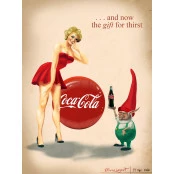 Quadros Decorativos Retro (Imagens Retro) - Tema: Coca-Cola and now - Ref: 7067/SA