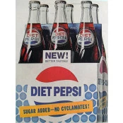 Quadros Decorativos Retro (Imagens Retro) - Tema: Pepsi - Diet Pepsi - Ref: 7052/SA 